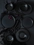 Hermia Set de cena de cerámica de 18 piezas - Negro